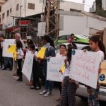 مجموعة "القائد الصغير" بالجماهيري تنظم وقفة احتجاجية ضد العنف